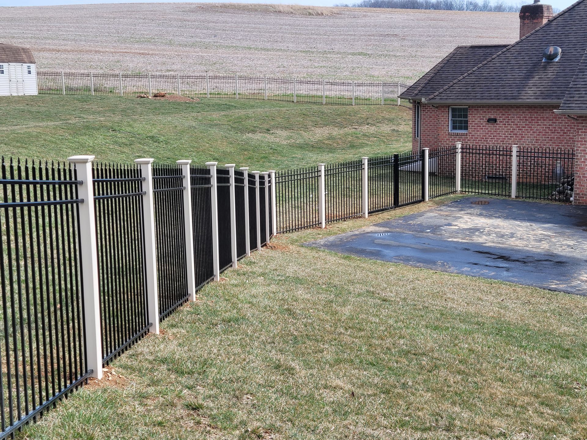 Fencing surrounding a property